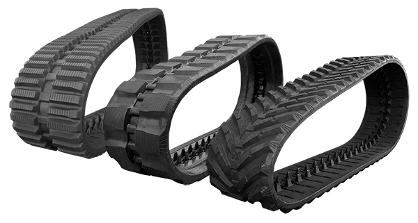 des chenilles en caoutchouc